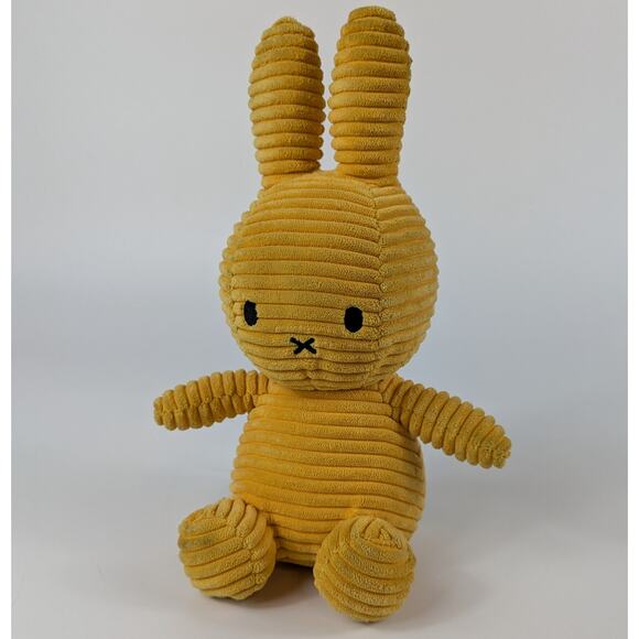 Miffy Collection Other - Miffy Corduroy Stuffed Bunny Buttercream Rabbit Plush Nijntje Official Yellow
